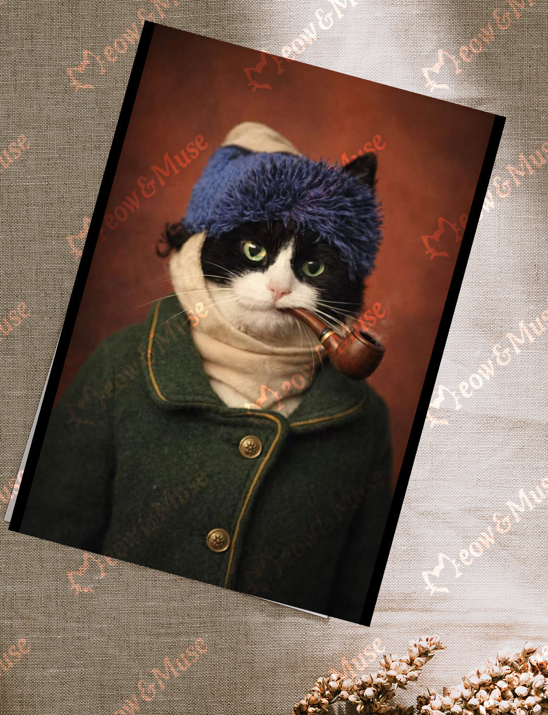 Postcard 'The Pipe Thinker'