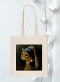 Tote bag 'Vermeer cat Light bubble'