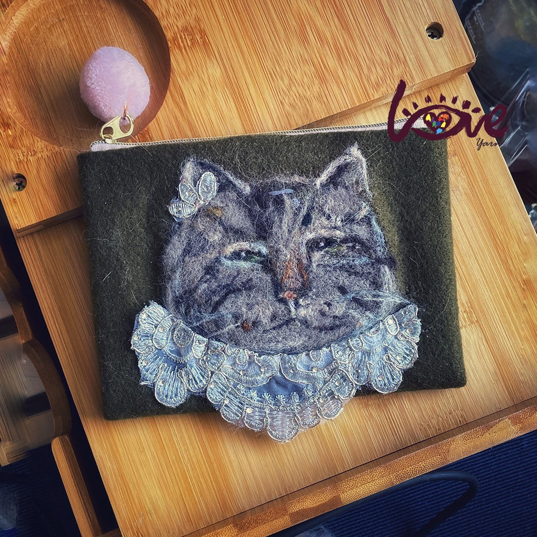 Lady cat portrait