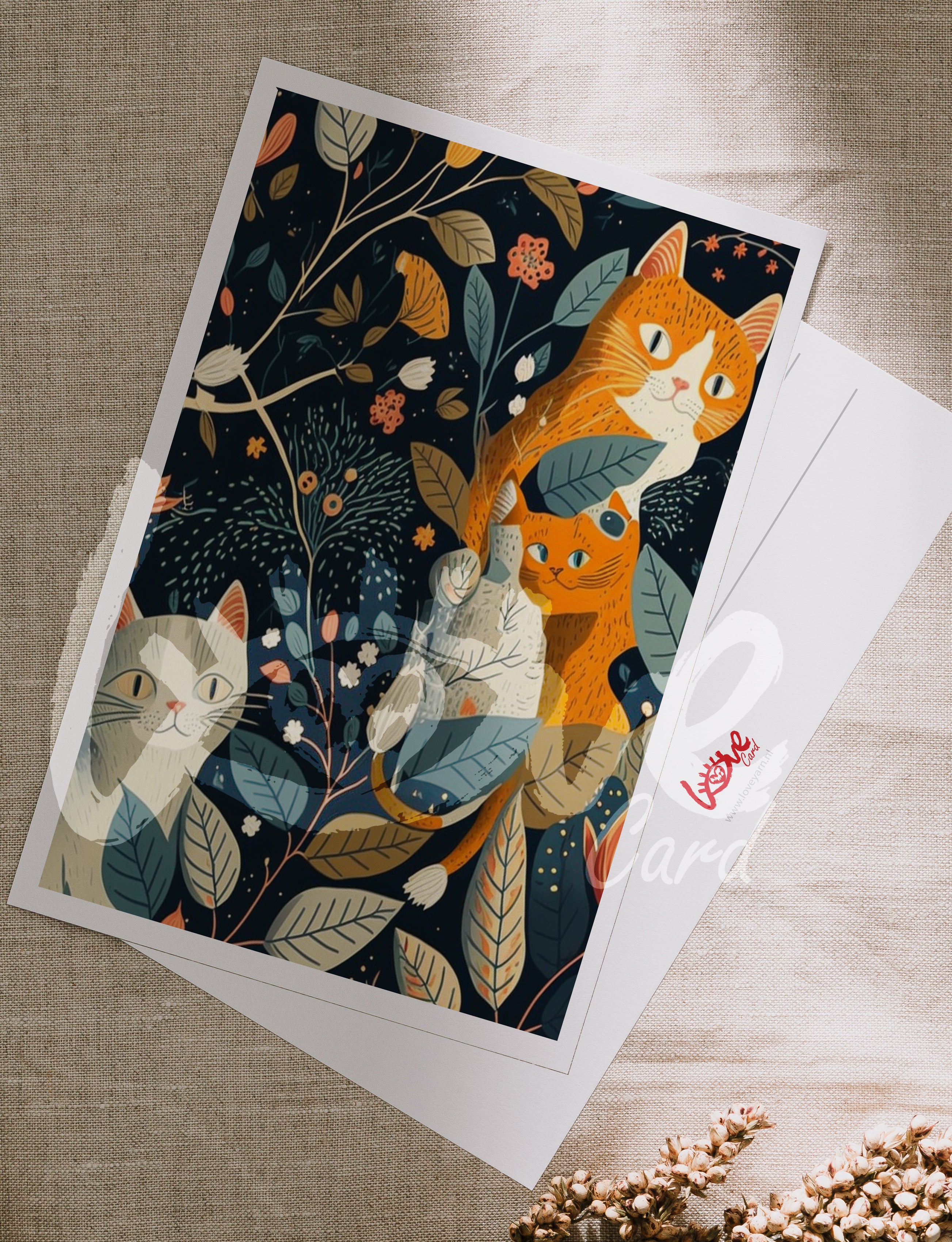 Postcard Art cats club_19