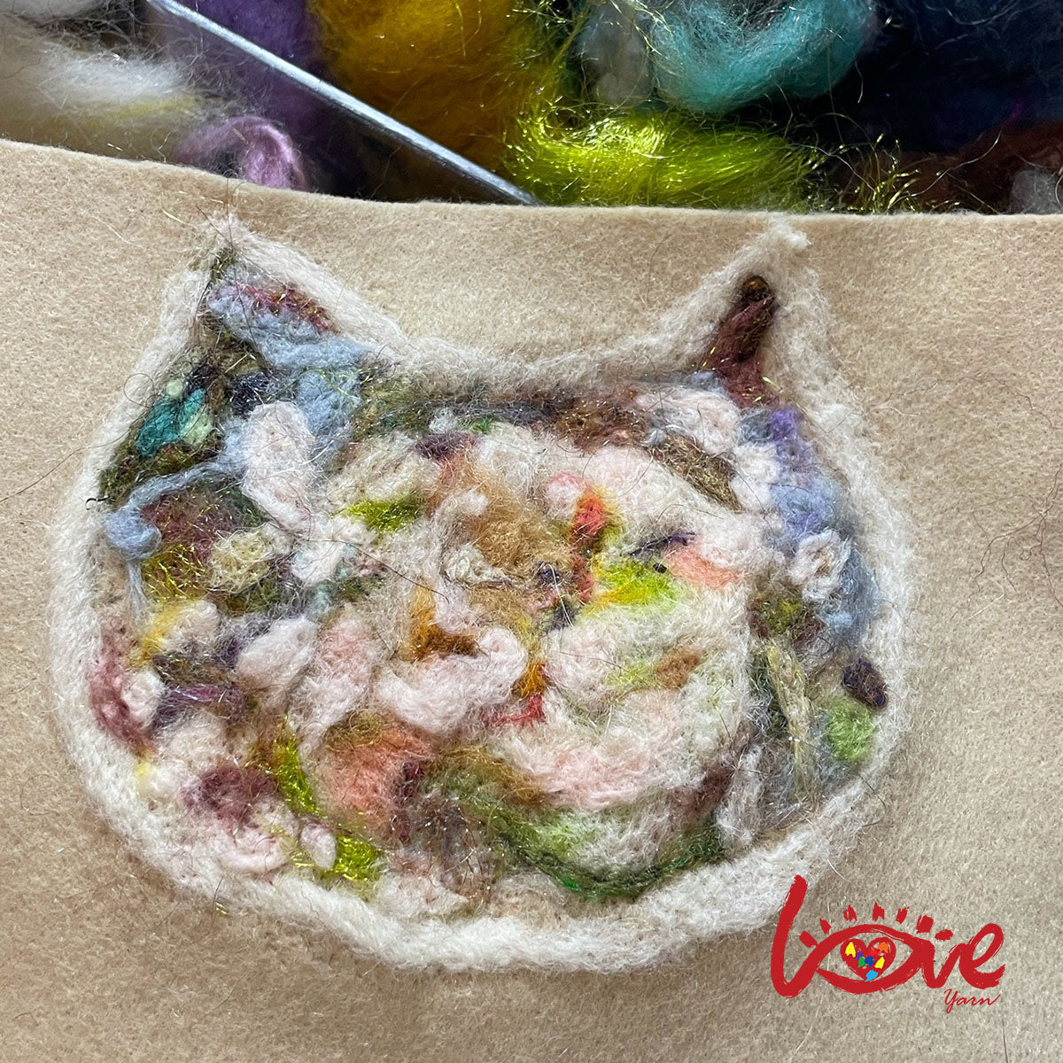 A word  in a wild flower (White cat)