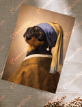 Postcard 'The Pearl Dachshund'