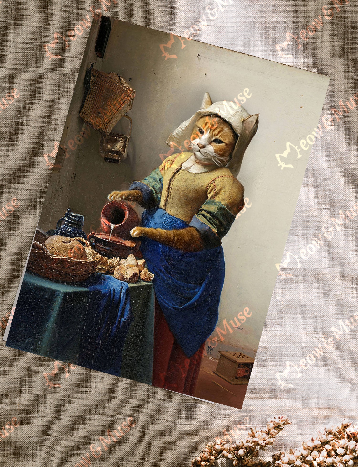 Postcard 'Milk cat II'