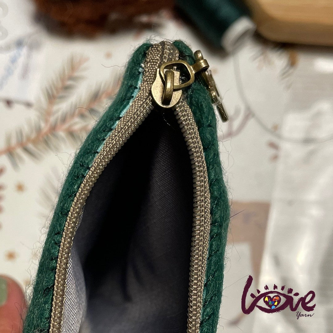 Twin cats zip pouch