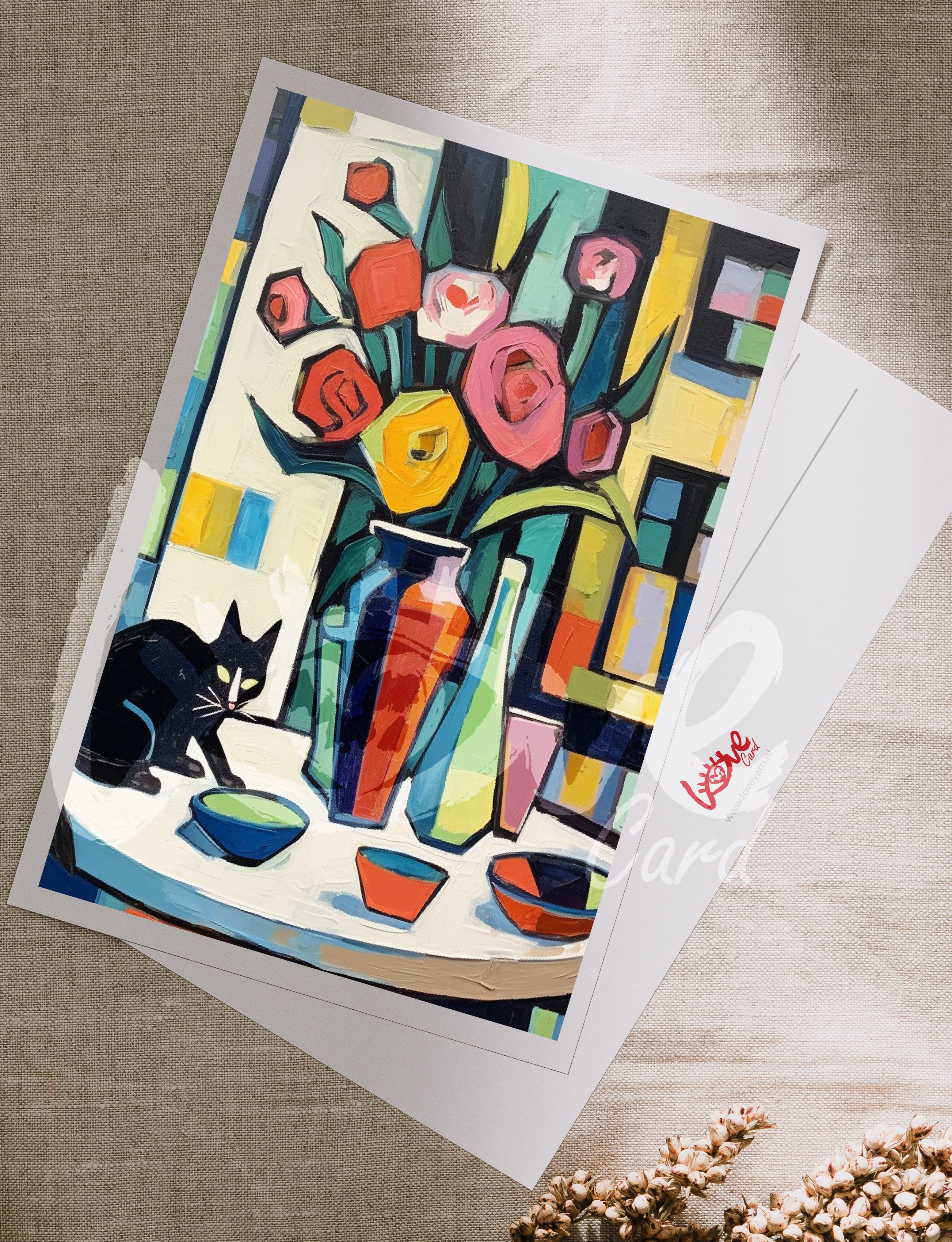 Postcard Art cats club_06