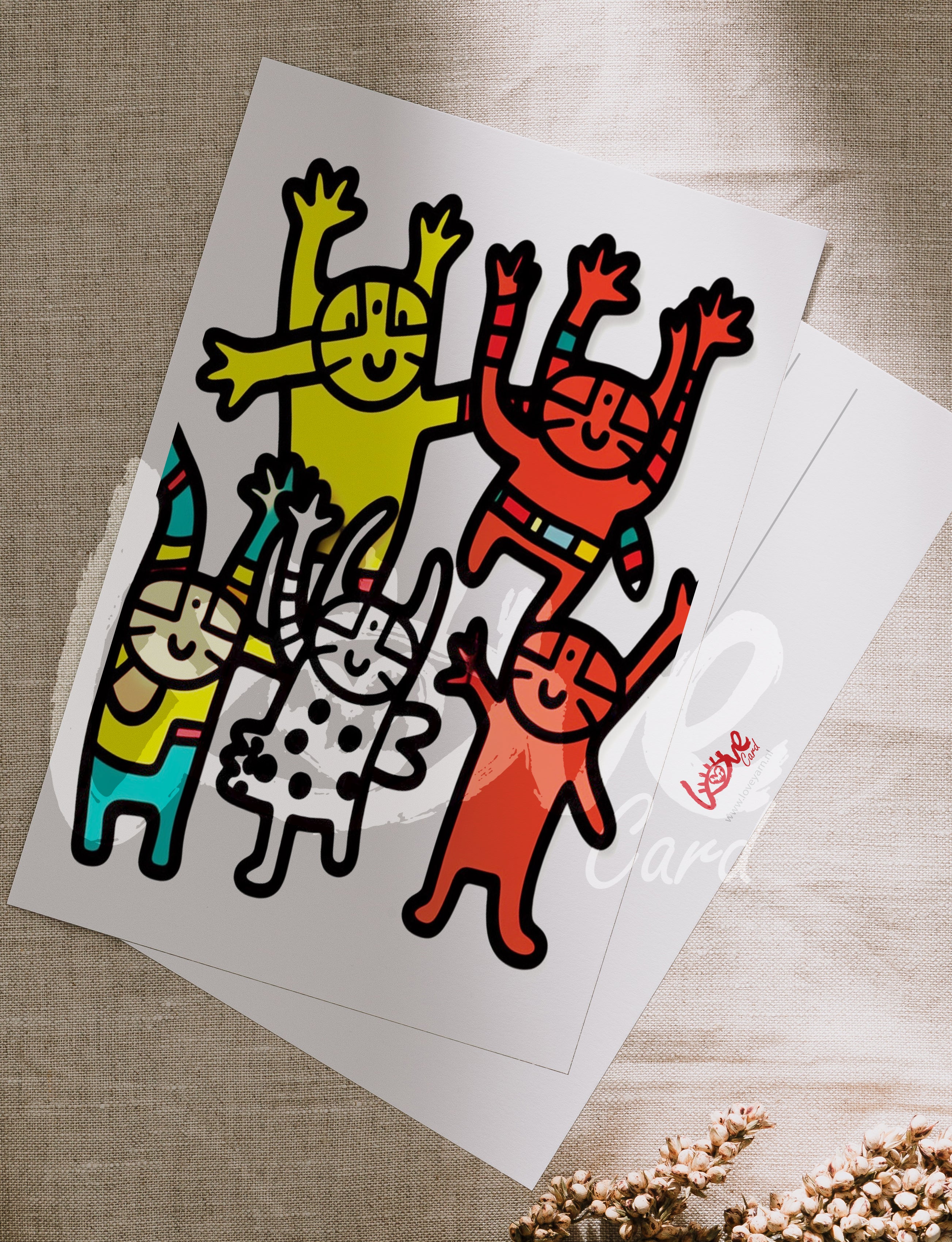 Postcard Art cats club_10