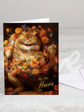 Greeting card 'Hoera' with envelope