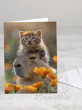Greeting card 'Easy peasy' with envelope