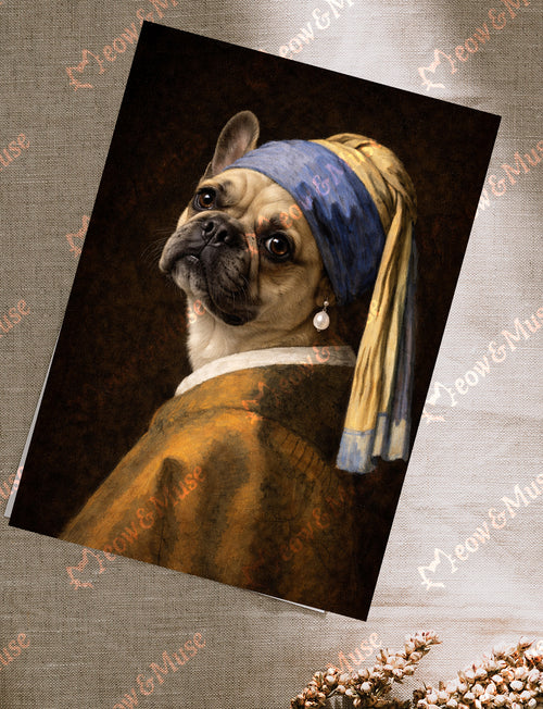 Postcard 'The Pearl Pug'