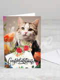 Greeting card 'Congratulations' with envelope
