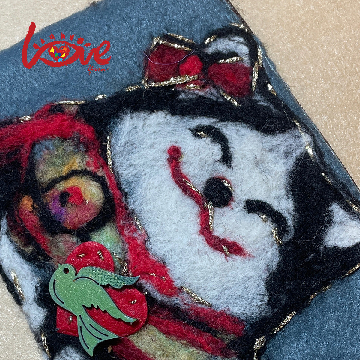 Lucky cat with the scarf