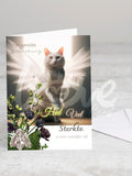 Greeting card 'Heel veel sterkte' with envelope