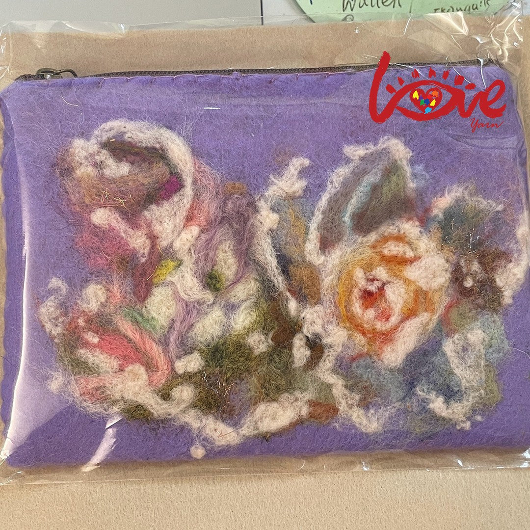 A word in a wild flower (purple)