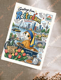 Postcard 'Rotterdam-A More Beautiful Tomorrow'