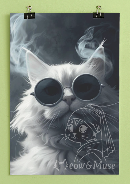 Original design cat poster