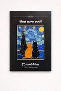 Starry Night Cats Enamel Pin