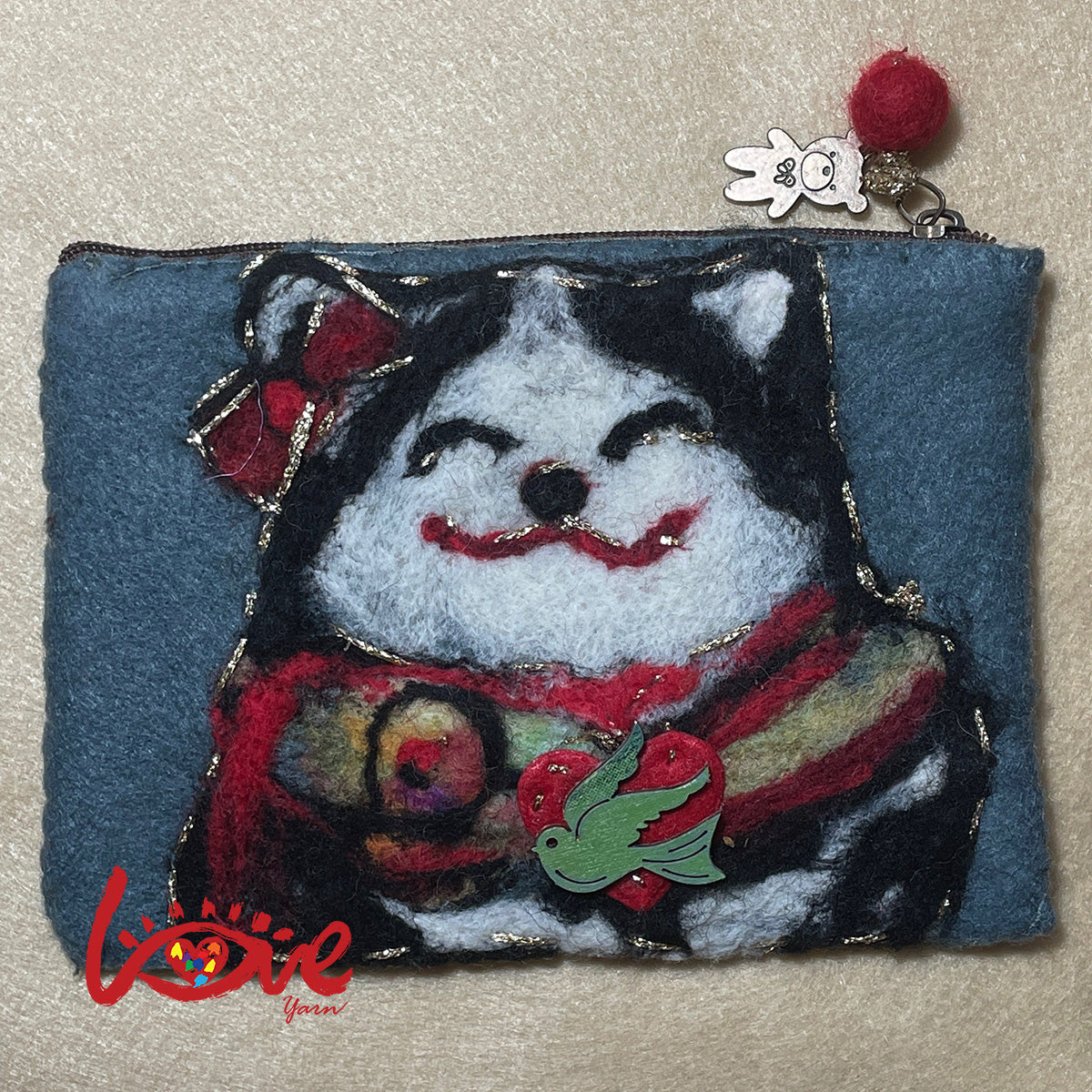 Lucky cat with the scarf